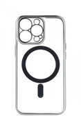 TopQ Cover iPhone 13 Pro Max Luxury MagSafe Silver 70988 - Phone Cover