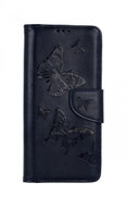 TopQ Case Vivo Y20s book Butterfly blue dark 70869 - Phone Case