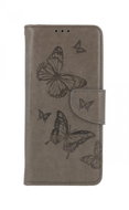 TopQ Case Vivo Y33s book Butterfly grey 70920 - Phone Case