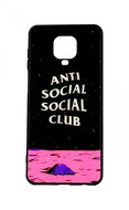 TopQ Cover LUXURY Xiaomi Redmi Note 9 Pro hard Antisocial Club 52572 - Phone Cover