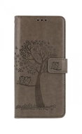 TopQ Case Realme C25Y booklet Grey tree owls 70820 - Phone Case