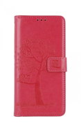 TopQ Case Realme C25Y book Dark pink tree owls 70811 - Phone Case