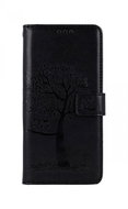 TopQ Case Realme C21Y booklet Black tree owls 70798 - Phone Case