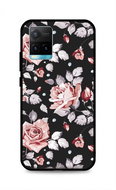 TopQ Cover LUXURY Vivo Y33s solid Black Roses 71354 - Phone Cover