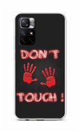 TopQ Kryt Xiaomi Poco M4 Pro 5G silikón Don't Touch Red 71226 - Kryt na mobil