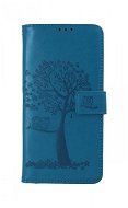 TopQ Xiaomi Poco M4 Pro 5G book case Turquoise tree owls 70939 - Phone Case
