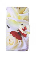 TopQ Case Vivo Y21s booklet Red butterfly 70486 - Phone Case
