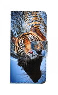 TopQ Case Vivo Y21s Book Brown Tiger 70652 - Phone Case