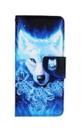 TopQ Vivo Y20s book case Turquoise wolf 71290 - Phone Case