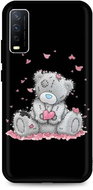 TopQ Cover Vivo Y11s silicone Lovely Teddy Bear 66790 - Phone Cover