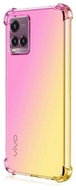 TopQ Cover Vivo Y33s silicone Shock rainbow pink-yellow 71583 - Phone Cover