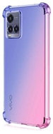 TopQ Cover Vivo Y33s silicone Shock rainbow blue-pink 71578 - Phone Cover