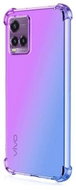 TopQ Cover Vivo Y33s silicone Shock rainbow purple-blue 71576 - Phone Cover