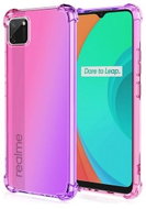 TopQ Cover Realme C11 2021 silicone Shock rainbow pink-purple 71563 - Phone Cover