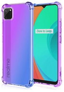 TopQ Cover Realme C11 2021 silicone Shock rainbow purple-blue 71559 - Phone Cover