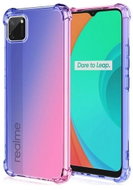 TopQ Cover Realme C11 2021 silicone Shock rainbow blue-pink 71558 - Phone Cover