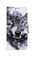 TopQ Case Vivo Y11s booklet Black and white wolf 71397 - Phone Case