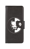 TopQ Case Vivo Y20s booklet Black and white pitbull 71278 - Phone Case