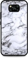 TopQ Cover LUXURY Xiaomi Poco X3 solid Marble White 60733 - Phone Cover