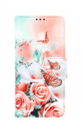 TopQ Case Vivo Y11s booklet Rose with butterfly 71392 - Phone Case