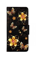 TopQ Case Vivo Y20s booklet Golden flowers 71266 - Phone Case