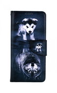 TopQ Xiaomi Redmi Note 11 Pro+ 5G book case Reflection of the wolf 71732 - Phone Case