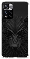 TopQ Cover Xiaomi Redmi Note 11 Pro+ 5G silicone Black Wolf 72491 - Phone Cover