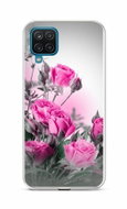 TopQ Cover Samsung A12 silicone Blooming roses 58603 - Phone Cover