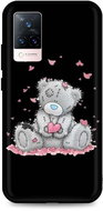 TopQ Cover Vivo V21 5G silicone Lovely Teddy Bear 72865 - Phone Cover