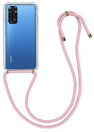TopQ Cover Xiaomi Redmi Note 11 silicone with pink cord transparent 72722 - Phone Cover