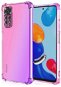 Kryt na mobil TopQ Kryt Xiaomi Redmi Note 11 silikón Shock dúhový ružovo-fialový 71795 - Kryt na mobil