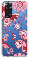 TopQ Cover Xiaomi Redmi Note 11 silicone Pink Butterfly 71898 - Phone Cover