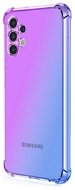 TopQ Kryt Samsung A13 silikón Shock dúhový fialovo-modrý 72156 - Kryt na mobil