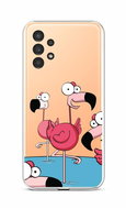 TopQ Cover Samsung A13 silicone Cartoon Flamingos 72137 - Phone Cover