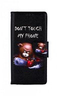 Kryt na mobil TopQ Kryt Xiaomi Redmi 9 knižkový Don´t Touch medvedík 53951 - Kryt na mobil