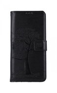 TopQ Case Realme C21 booklet Black tree owls 67728 - Phone Case