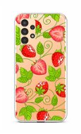 TopQ Kryt Samsung A13 silikón Strawberries 72097 - Kryt na mobil