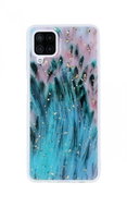 TopQ Cover Gold Glam Samsung A12 silicone Peacock 70309 - Phone Cover