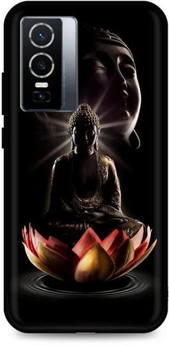 TopQ Cover Vivo Y76 5G silicone Meditation 72616 - Phone Cover - Main image