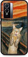TopQ Kryt Vivo Y76 5G silikón Scared Cat 72600 - Kryt na mobil