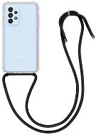 TopQ Kryt Samsung A53 5G silikón s čiernou šnúrkou priehľadný 73160 - Kryt na mobil