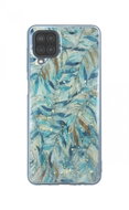 TopQ Cover Gold Glam Samsung A12 silicone Boho Leaves 70319 - Phone Cover