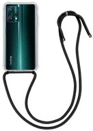 TopQ Cover Realme 9 Pro silicone with black cord transparent 73351 - Phone Cover