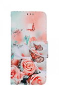 TopQ Case Xiaomi Redmi Note 11 book Rose with butterfly 73678 - Phone Case
