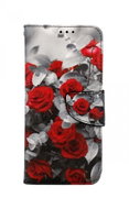 TopQ Case Xiaomi Redmi Note 11 booklet Red rose mix 73681 - Phone Case