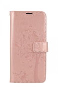 Forcell Case Xiaomi Redmi Note 11 book Tree with cat pink 73903 - Phone Case