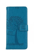 TopQ Case Samsung A13 book Turquoise tree owls 73815 - Phone Case
