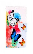TopQ Puzdro Samsung A13 knižkové Farebné s motýlikmi 73410 - Puzdro na mobil