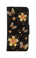 TopQ Case Xiaomi Redmi Note 11 booklet Golden flowers 73643 - Phone Case