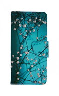TopQ Case Samsung A13 book Blue with flowers 73387 - Phone Case